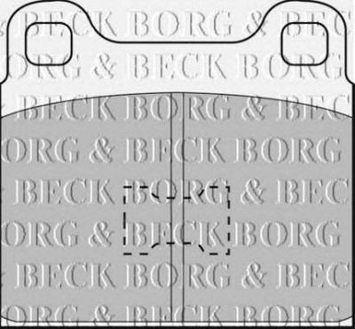 BORG & BECK bbp1001 -  Комплект тормозных колодок, дисковый тормоз